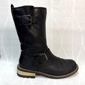 Kodiak Alcona Waterproof Black Leather Motorcycle Boots Womens Size 6